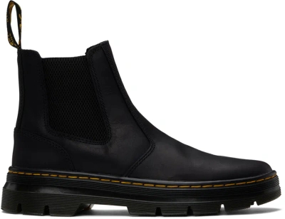 Dr. Martens Black Embury Chelsea Boots In Black Wyoming