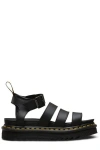 Dr. Martens' Dr.martens Hydro Leather Blaire Sandals In Black Athena