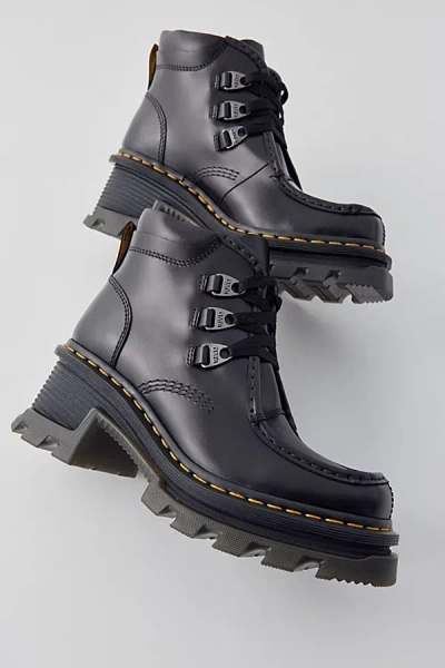 Dr. Martens Corran 3-eye Heeled Boot In Black, Women's At Urban Outfitters