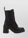 DR. MARTENS' LEATHER ANKLE BOOTS WITH CHUNKY HEEL AND PLATFORM SOLE
