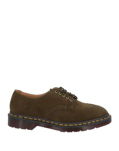 Dr. Martens' Dr. Martens Man Lace-up Shoes Military Green Size 7.5 Calfskin