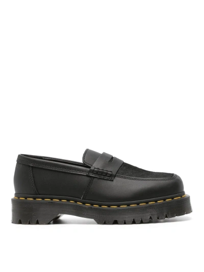 Dr. Martens' Penton Bex Squared Pny Leather Loafers In Black