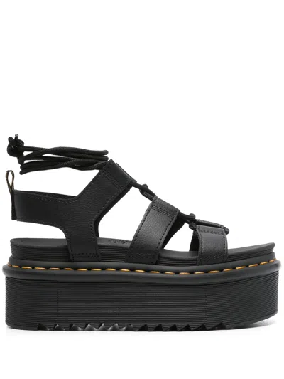 Dr. Martens' Nartilla Xl Athena Platform Sandals In Black