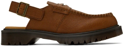 Dr. Martens' Tan Penton Slingback Loafers In Whiskey Westminster