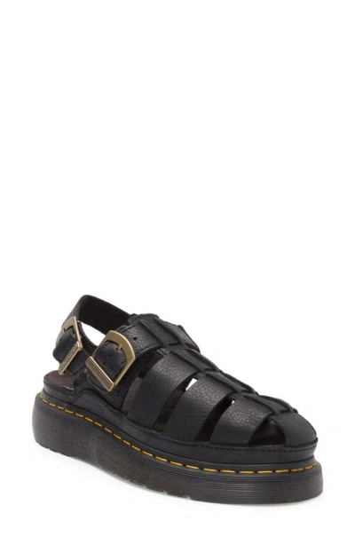 Dr. Martens Wrenlie Fisherman Sandal In Black