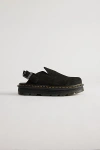 Dr. Martens' Zebzag Suede Platform Mule In Black, Men's At Urban Outfitters In Black