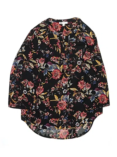 Pre-owned Dr2 3/4 Sleeve Blouse In Black