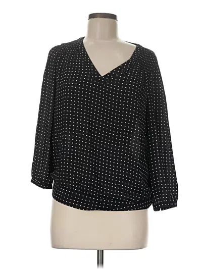 Pre-owned Dr2 3/4 Sleeve Blouse In Black