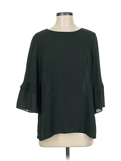 Pre-owned Dr2 3/4 Sleeve Blouse In Green
