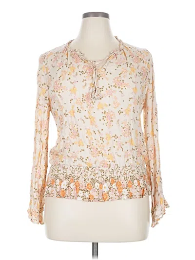 Pre-owned Dr2 3/4 Sleeve Blouse In Ivory