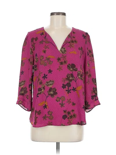 Pre-owned Dr2 3/4 Sleeve Blouse In Pink