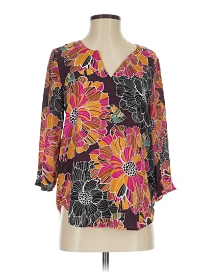 Pre-owned Dr2 3/4 Sleeve Blouse In Pink