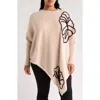 Dr2 By Daniel Rainn Abstract Floral Asymmetric Hem Sweater In Multi