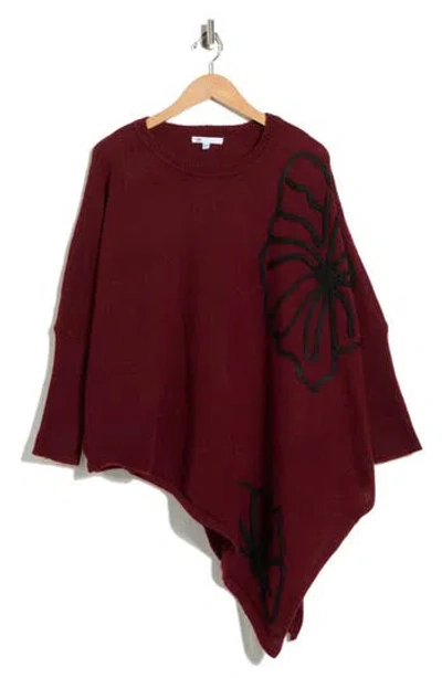 DR2 BY DANIEL RAINN DR2 BY DANIEL RAINN ASYMMETRIC FLORAL EMBROIDERED TOP