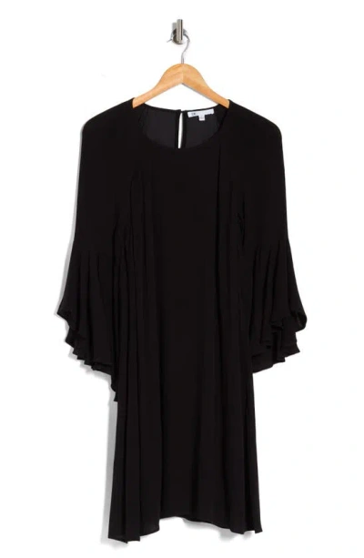 Dr2 By Daniel Rainn Boho Bell Sleeve Flare Dress In Black