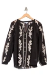 Dr2 By Daniel Rainn Border Print Button-up Shirt