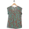 Dr2 By Daniel Rainn Cap Sleeve Top In Green