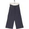 Dr2 By Daniel Rainn Crop Wide Leg Pants In Gray