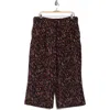 Dr2 By Daniel Rainn Crop Wide Leg Pants In Charcoal
