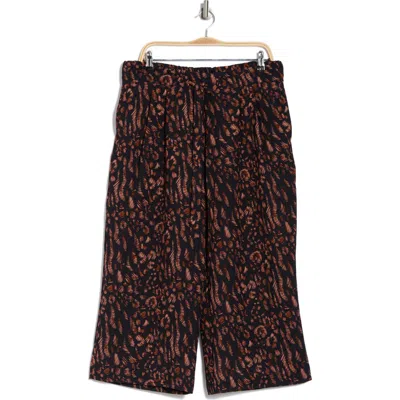 Dr2 By Daniel Rainn Crop Wide Leg Pants In Charcoal
