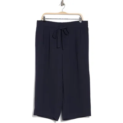 Dr2 By Daniel Rainn Crop Wide Leg Pants In Dark Ink