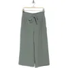 Dr2 By Daniel Rainn Crop Wide Leg Pants In O473 Washed Agave Green
