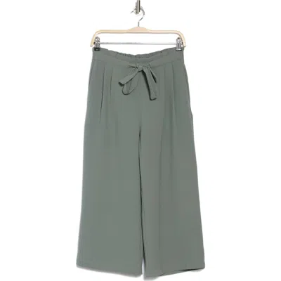 Dr2 By Daniel Rainn Crop Wide Leg Pants In O473 Washed Agave Green