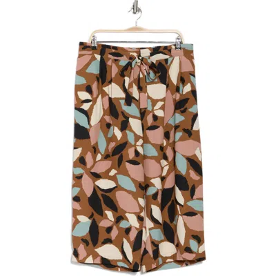 Dr2 By Daniel Rainn Crop Wide Leg Pants In Spice
