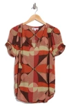Dr2 By Daniel Rainn Daniel Rainn Pinch Sleeve Blouse