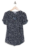 Dr2 By Daniel Rainn Daniel Rainn Pinch Sleeve Blouse In Ink
