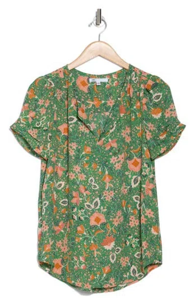Dr2 By Daniel Rainn Daniel Rainn Pinch Sleeve Blouse In O794 Green