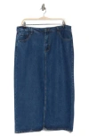 Dr2 By Daniel Rainn Denim Midi Skirt In Mid Wash