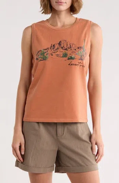 Dr2 By Daniel Rainn Desert Vibes French Terry Tank In Brown