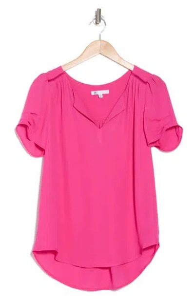 Dr2 By Daniel Rainn Elke Split Neck Top