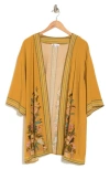 Dr2 By Daniel Rainn Embroidered Duster In N863 Musta