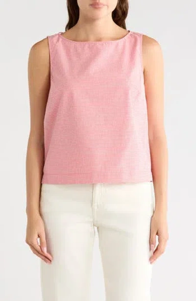 Dr2 By Daniel Rainn Gingham Shell Tank In Pink