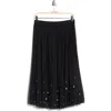 Dr2 By Daniel Rainn Imitation Pearl Tulle Skirt In Multi