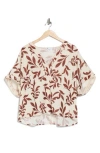 Dr2 By Daniel Rainn Lace Trim V-neck Top