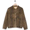 Dr2 By Daniel Rainn Leopard Print Oversize Trucker Jacket In Animal Print