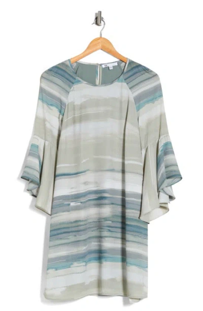 Dr2 By Daniel Rainn Marble Stripe Dress In Sage