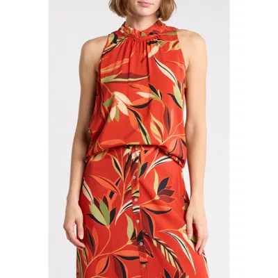 Dr2 By Daniel Rainn Mock Neck Sleeveless Top