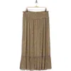 Dr2 By Daniel Rainn Paisley Smocked Waist Maxi Skirt In Green