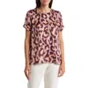 Dr2 By Daniel Rainn Pinched Sleeve Satin High/low Top