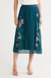 Dr2 By Daniel Rainn Pleated Floral Skirt