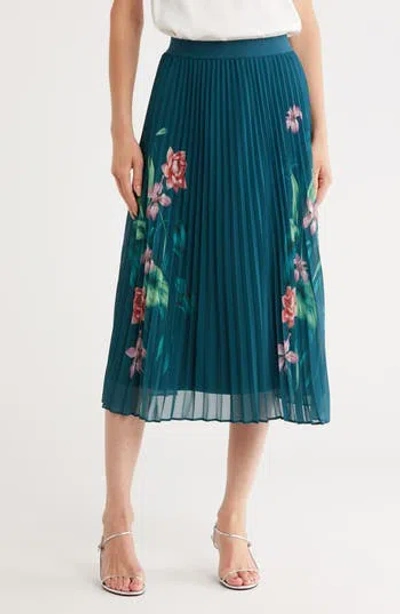 Dr2 By Daniel Rainn Pleated Floral Skirt