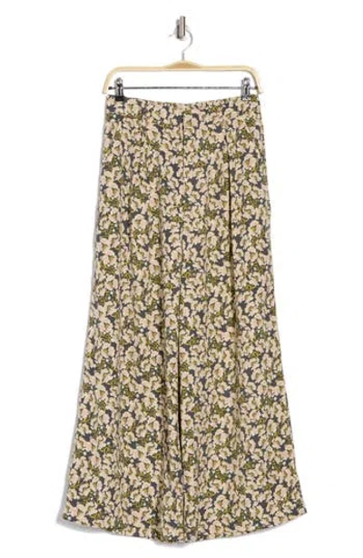 Dr2 By Daniel Rainn Pleated Wide Leg Trousers In Charcoal