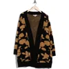 Dr2 By Daniel Rainn Pocket Longline Cardigan In Black