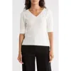 Dr2 By Daniel Rainn Pointelle Stitch Sweater