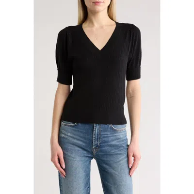 Dr2 By Daniel Rainn Pointelle Stitch Sweater In Black