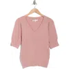 Dr2 By Daniel Rainn Pointelle Stitch Sweater In Petal Pink